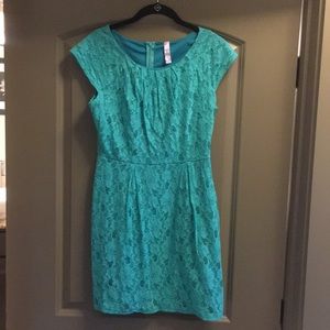 turquoise green dress